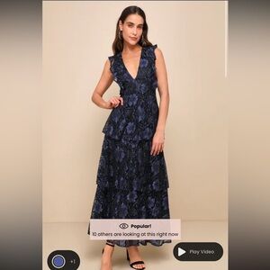 Lulu’s Navy Lace Gown